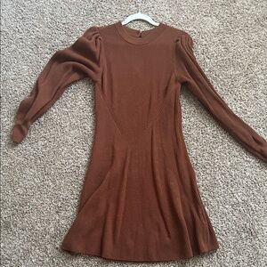 Abercrombie & Fitch Rust Knit Sweater Dress